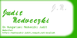 judit medveczki business card